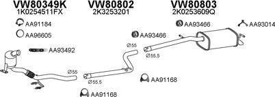 Veneporte 800804 - Система випуску ОГ autocars.com.ua