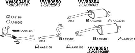 Veneporte 800805 - Система випуску ОГ autocars.com.ua