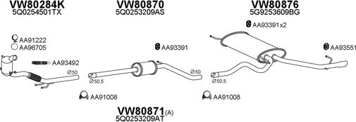 Veneporte 800810 - Система випуску ОГ autocars.com.ua