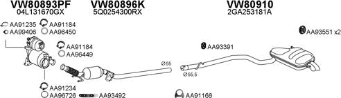 Veneporte 800819 - Система випуску ОГ autocars.com.ua