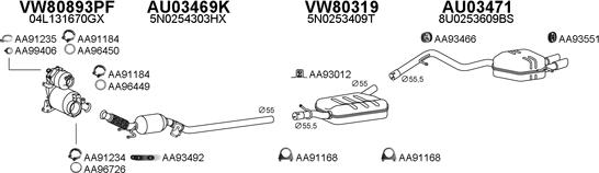 Veneporte 800827 - Система випуску ОГ autocars.com.ua