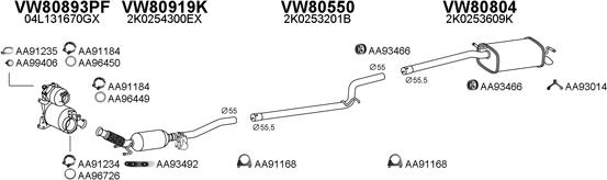 Veneporte 800829 - Система выпуска ОГ avtokuzovplus.com.ua