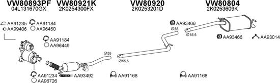 Veneporte 800830 - Система випуску ОГ autocars.com.ua