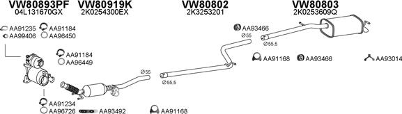 Veneporte 800831 - Система випуску ОГ autocars.com.ua