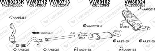Veneporte 800839 - Система випуску ОГ autocars.com.ua