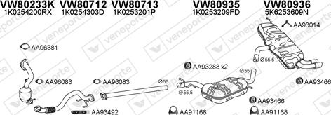 Veneporte 800846 - Система випуску ОГ autocars.com.ua
