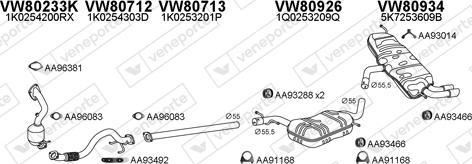 Veneporte 800848 - Система випуску ОГ autocars.com.ua