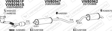 Veneporte 800886 - Система випуску ОГ autocars.com.ua
