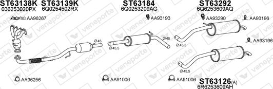 Veneporte 800888 - Система випуску ОГ autocars.com.ua
