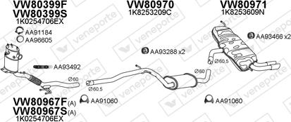Veneporte 800892 - Система випуску ОГ autocars.com.ua