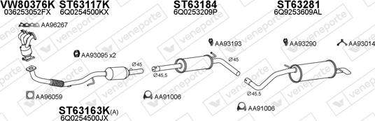 Veneporte 800942 - Система випуску ОГ autocars.com.ua