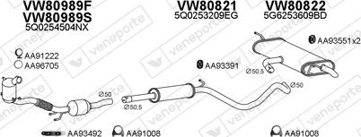 Veneporte 800965 - Система випуску ОГ autocars.com.ua