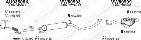 Veneporte 800976 - Система випуску ОГ autocars.com.ua