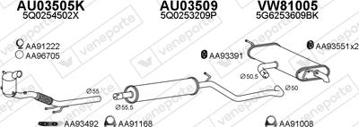 Veneporte 800983 - Система випуску ОГ autocars.com.ua