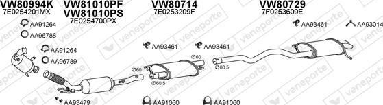 Veneporte 800988 - Система випуску ОГ autocars.com.ua