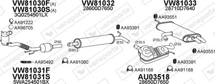 Veneporte 801000 - Система випуску ОГ autocars.com.ua