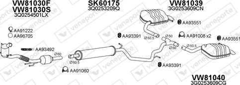 Veneporte 801010 - Система випуску ОГ autocars.com.ua