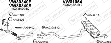 Veneporte 801021 - Система випуску ОГ autocars.com.ua