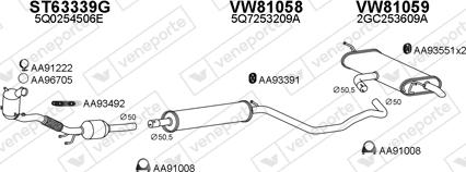 Veneporte 801024 - Система випуску ОГ autocars.com.ua