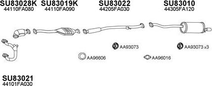 Veneporte 830009 - Система випуску ОГ autocars.com.ua