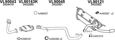 Veneporte 900 013 - Система випуску ОГ autocars.com.ua