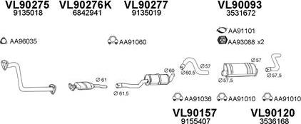 Veneporte 900112 - Система випуску ОГ autocars.com.ua