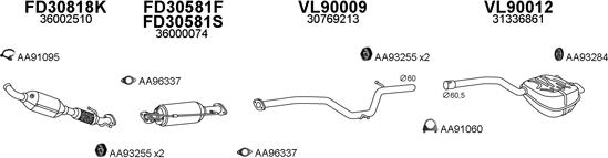 Veneporte 900193 - Система випуску ОГ autocars.com.ua