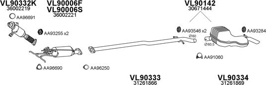 Veneporte 900197 - Система випуску ОГ autocars.com.ua