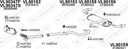 Veneporte 900221 - Система випуску ОГ autocars.com.ua