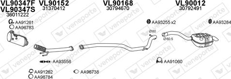 Veneporte 900223 - Система випуску ОГ autocars.com.ua