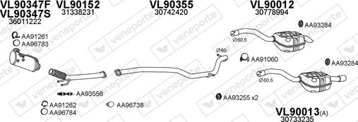 Veneporte 900231 - Система випуску ОГ autocars.com.ua