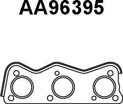 Veneporte AA96395 - Прокладка, труба выхлопного газа avtokuzovplus.com.ua