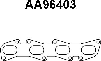 Veneporte AA96403 - Прокладка, труба вихлопного газу autocars.com.ua