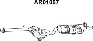 Veneporte AR01057 - Глушитель выхлопных газов, конечный autodnr.net