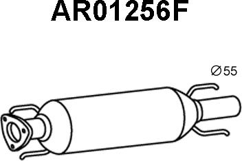 Veneporte AR01256F - Сажевый / частичный фильтр, система выхлопа ОГ avtokuzovplus.com.ua
