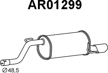 Veneporte AR01299 - Глушитель выхлопных газов, конечный autodnr.net