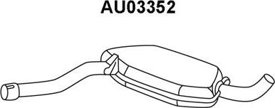 Veneporte AU03352 - Предглушітель вихлопних газів autocars.com.ua