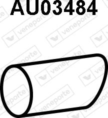 Veneporte AU03484 - Труба вихлопного газу autocars.com.ua