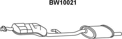 Veneporte BW10021 - Глушник вихлопних газів кінцевий autocars.com.ua