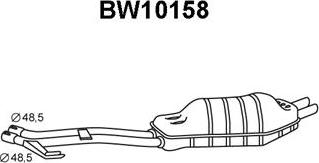 Veneporte BW10158 - Глушитель выхлопных газов, конечный autodnr.net