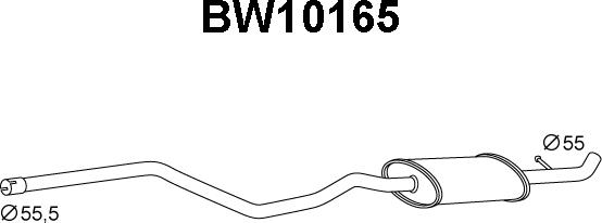 Veneporte BW10165 - Предглушітель вихлопних газів autocars.com.ua