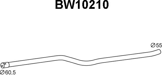 Veneporte BW10210 - Труба вихлопного газу autocars.com.ua