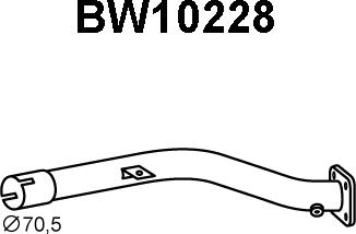 Veneporte BW10228 - Труба вихлопного газу autocars.com.ua