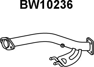Veneporte BW10236 - Труба вихлопного газу autocars.com.ua