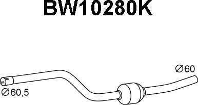 Veneporte BW10280K - Каталізатор autocars.com.ua