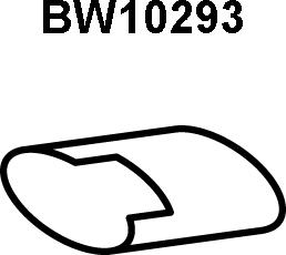 Veneporte BW10293 - Труба вихлопного газу autocars.com.ua