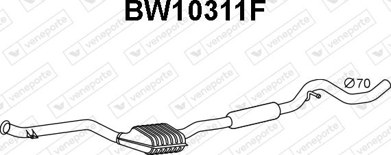 Veneporte BW10311F - сажі / частковий фільтр, система вихлопу ОГ autocars.com.ua