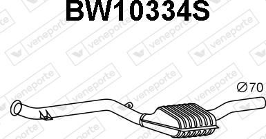 Veneporte BW10334S - сажі / частковий фільтр, система вихлопу ОГ autocars.com.ua