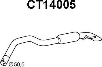 Veneporte CT14005 - Глушник вихлопних газів кінцевий autocars.com.ua