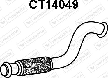 Veneporte CT14049 - Труба выхлопного газа avtokuzovplus.com.ua